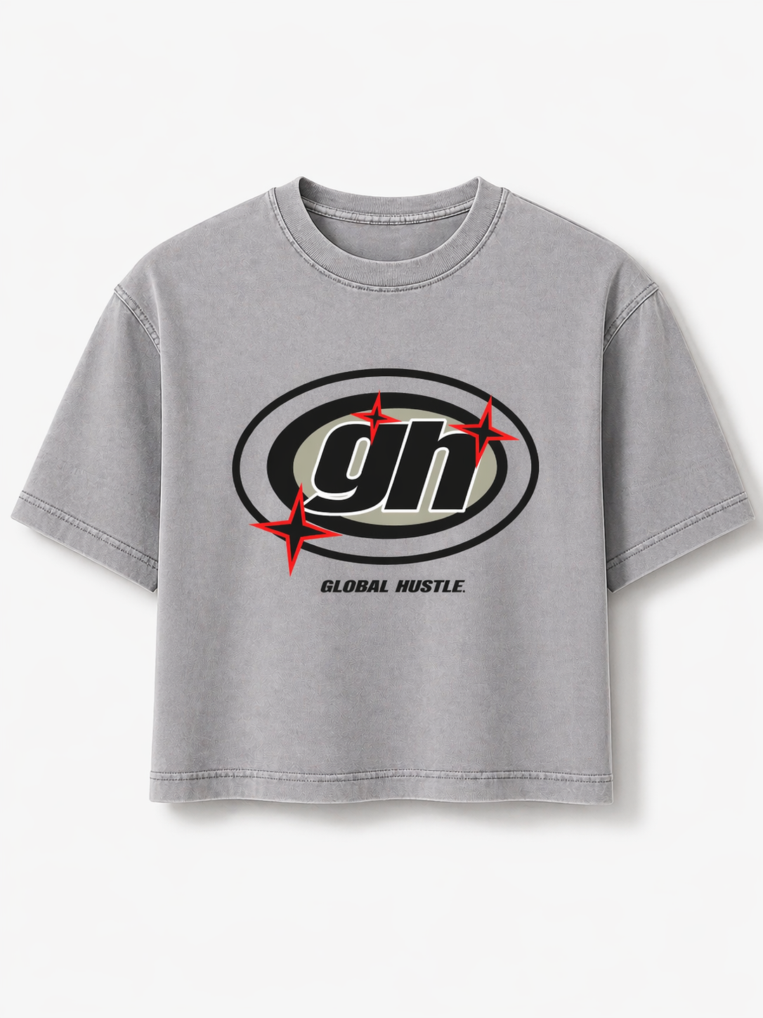 Mens Cropped Global Hustle Tee