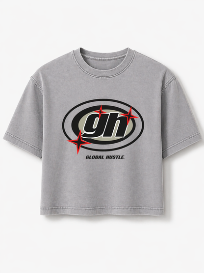 Mens Cropped Global Hustle Tee