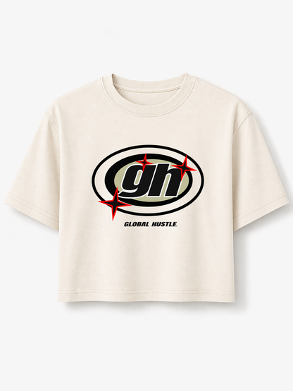 Mens Cropped Global Hustle Tee